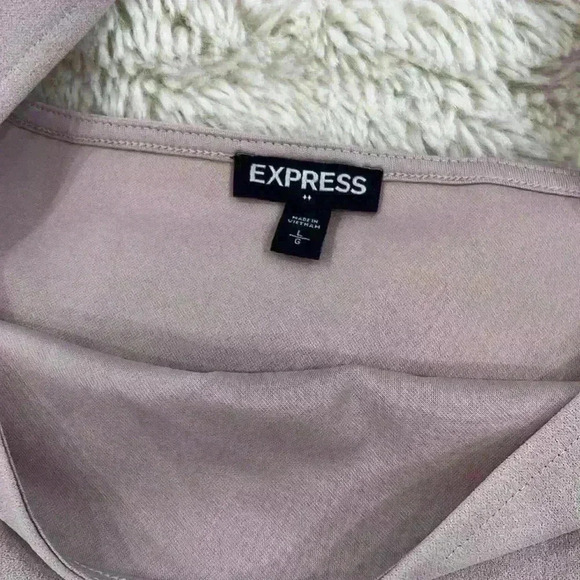 Express Square Neck Dusty Pink Bodysuit - Picture 4 of 7